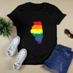 LGBT Gay Pride Illinois Love 4 T Shirt