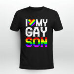 LGBT Heart I Love My Gay Son 2 T Shirt