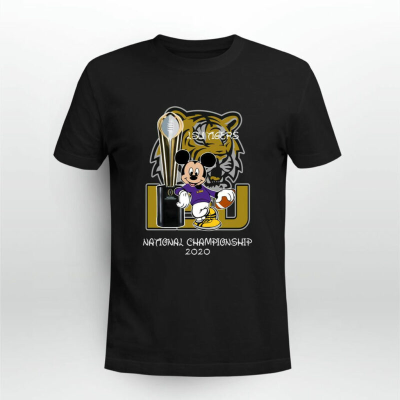 Lsu Tiger Mickey Mouse National Championship 2020 0 T Shirt