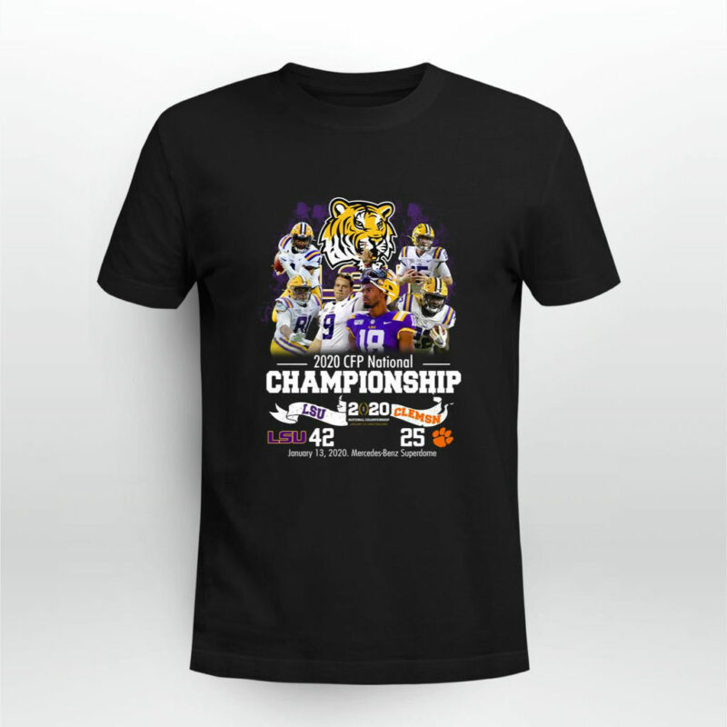 Lsu Tigers 2020 Cfp National Championship 0 T Shirt