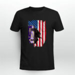 LSU Tigers American flag 0 T Shirt 1