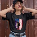 LSU Tigers American flag 3 T Shirt 1