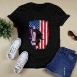 LSU Tigers American flag 4 T Shirt 1