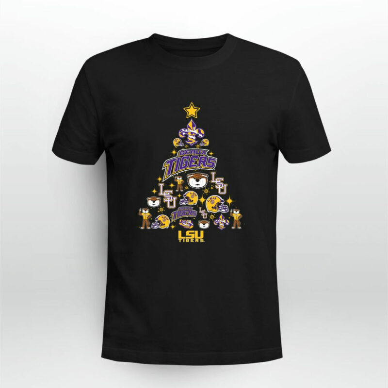 Lsu Tigers Christmas Tree Geaux 0 T Shirt