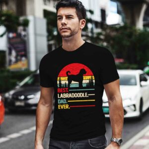 Labradoodle Best Dad Ever Gift Dog Vintage Retro Men 0 T Shirt