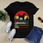 Labradoodle Best Dad Ever Gift Dog Vintage Retro Men 3 T Shirt