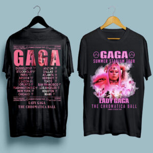 Lady Gaga The Chromatica Ball Tour 2022 Double Side front 4 T Shirt