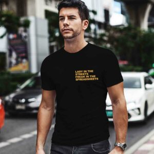 Lady In The Streets Freak In The Spreadsheets Funny 0 T Shirt