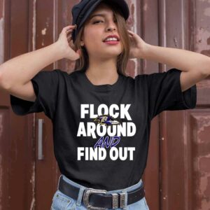 Lamar Jackson Wearing Flock Around And Find Out Baltimore 0 T Shirt
