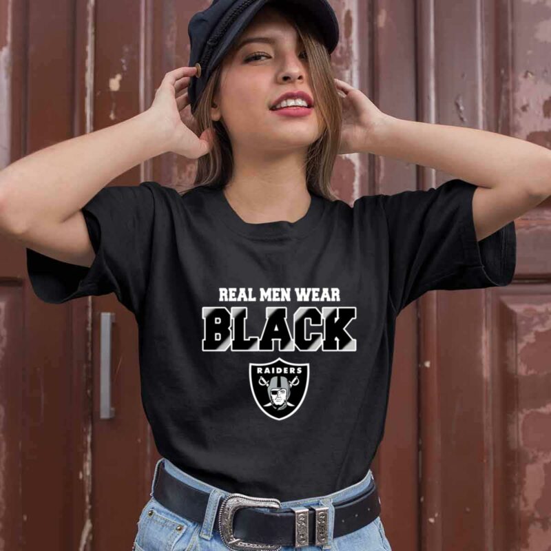 Las Vegas Raiders Real Men Wear Black 0 T Shirt