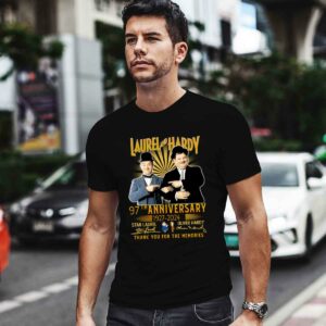 Laurel and Hardy 97Th Anniversary 1927 2024 Thank You for the Memories 0 T Shirt