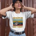 Lazy Cat Nope Not Today Vintage 2 T Shirt