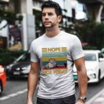 Lazy Cat Nope Not Today Vintage 3 T Shirt