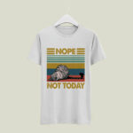 Lazy Cat Nope Not Today Vintage 4 T Shirt