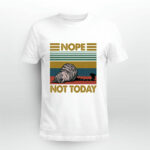 Lazy Cat Nope Not Today Vintage 5 T Shirt