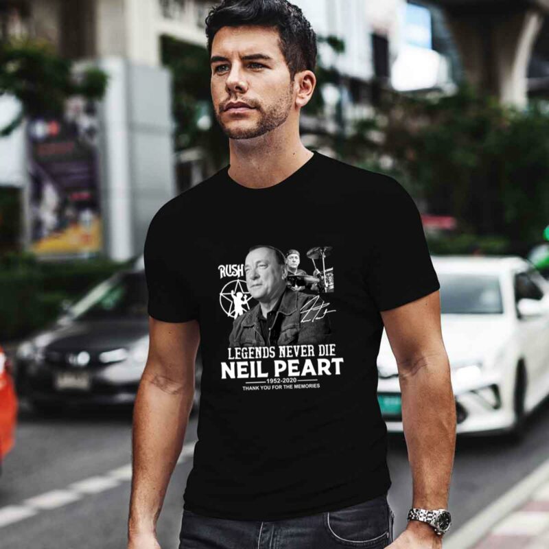 Legends Never Die Neil Peart 1952 2020 Thank You For The Memories 0 T Shirt