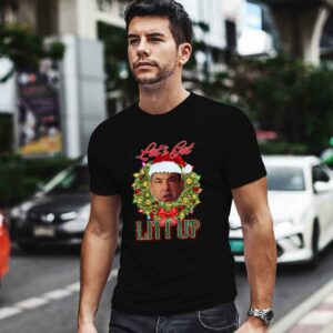 Lets Get Litt Up Ugly Christmas 0 T Shirt