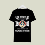 Life Begins At Forty 1981 The Birth Of Wonder Woman 2 T Shirt