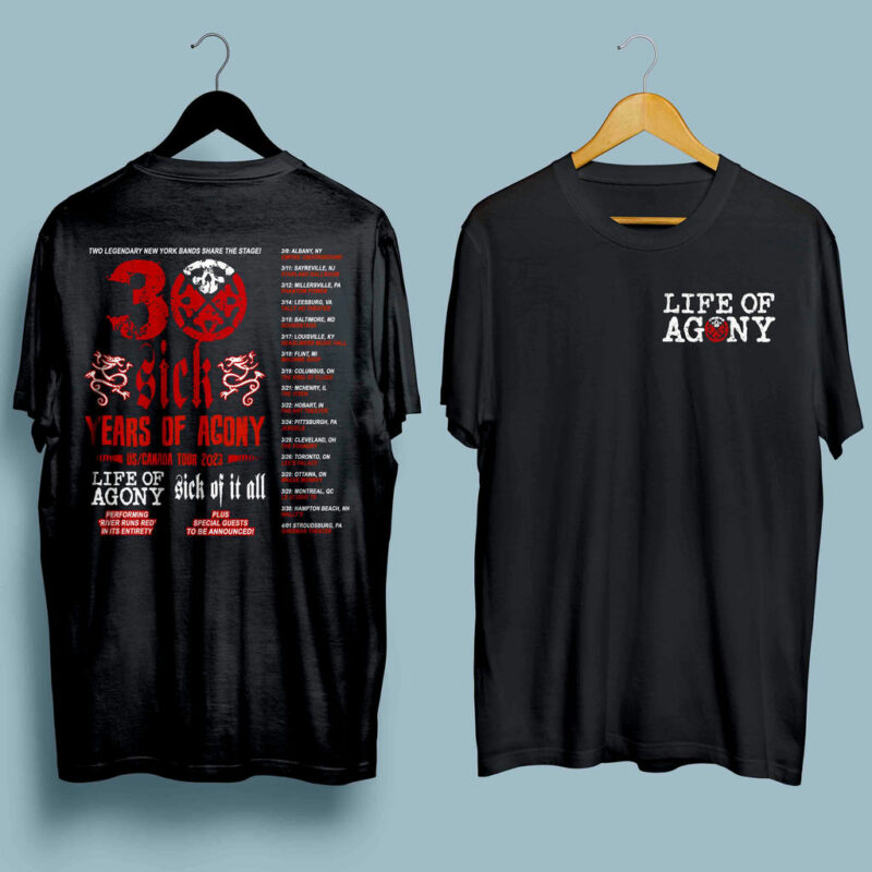 Life Of Agony 2023 Tour Front 4 T Shirt