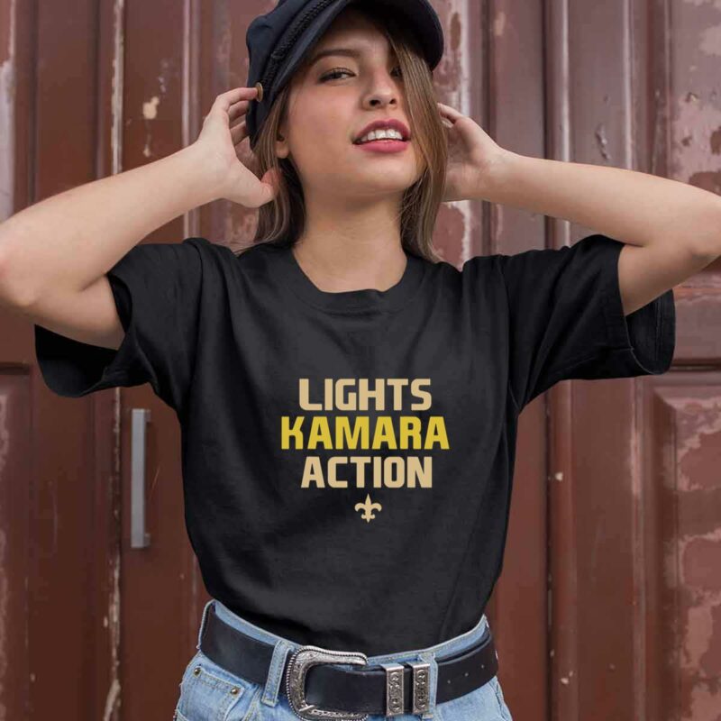 Lights Kamara Action Funny Football New Orleans Saints 0 T Shirt