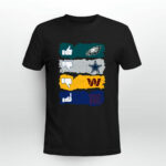 Like Eagles Dislike Cowboys Dislike Commanders and Fck Giants 3 T Shirt