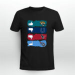 Like Jaguars Dislike Colts Dislike Texans and Fck Titans 4 T Shirt