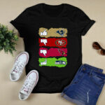 Like Rams Dislike 49ers Dislike Arizona Cardinals and Fck Seattle Seahawks 2 T Shirt