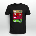 Like Rams Dislike 49ers Dislike Arizona Cardinals and Fck Seattle Seahawks 4 T Shirt