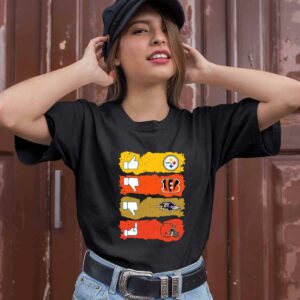 Like Steelers Dislike Bengals Dislike Ravens and Fck Browns 0 T Shirt