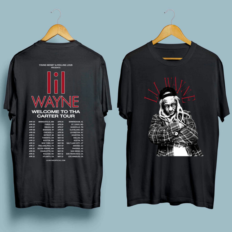 Lil Wayne Rapper Fan Front 4 T Shirt