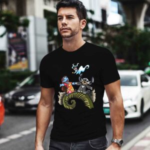 Lilo and Stitch Halloween Jack Skellington Sally Zero 0 T Shirt