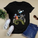 Lilo and Stitch Halloween Jack Skellington Sally Zero 4 T Shirt