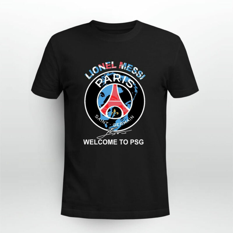 Lionel Messi Paris Saint Germain Welcome To Psg Signature 0 T Shirt
