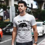 Live Weird Fake Your Death Opossum 3 T Shirt