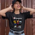 Logo Champion No. 10 Pele Ronaldinho Diego Maradona Signatures 3 T Shirt