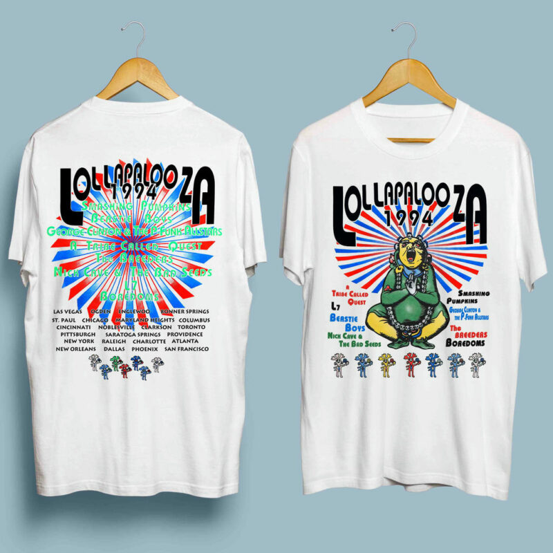 Lollapalooza Tour Lollapalooza Music Festival Vintage 1994 Front 5 T Shirt