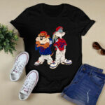 Looney Tunes Bugs Bunny and Tazmanian Devil Kris Kross 4 T Shirt