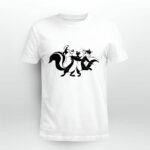 Looney Tunes Pepe Le Pew Penelope Portrait 4 T Shirt