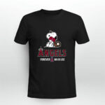 Los Angeles Angels Forever Win Or Lose Baseball Snoopy 4 T Shirt