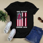 Los Angeles Angels One Nation Under God 3 T Shirt