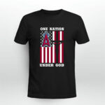 Los Angeles Angels One Nation Under God 4 T Shirt