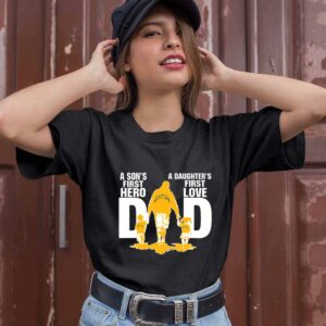 Los Angeles Chargers Dad a sons first hero a daughters first love 0 T Shirt