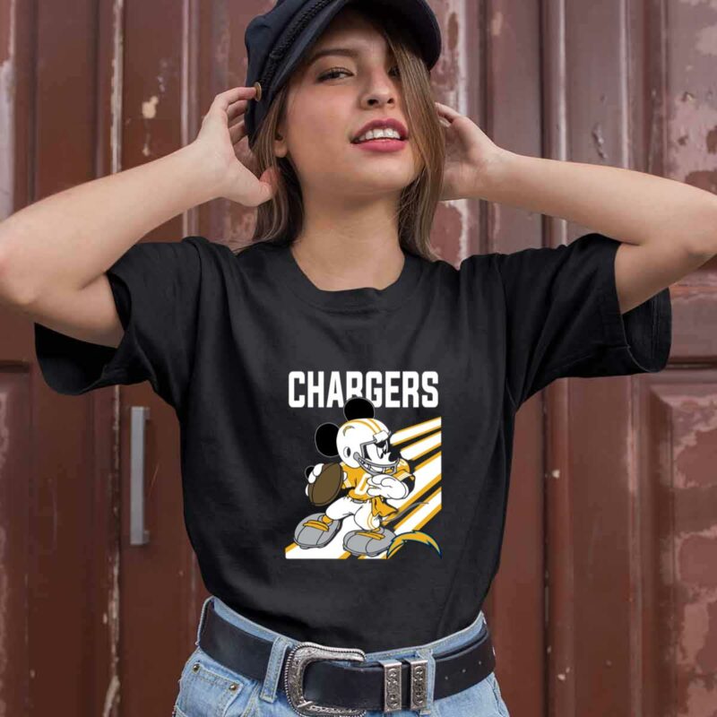 Los Angeles Chargers Mickey Mouse Disney 0 T Shirt