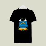 Los Angeles Chargers Snoopy Pumpkin House 4 T Shirt