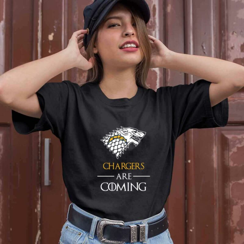 Los Angeles Chargers Stark House Are Coming Funny Game Of Thrones 0 T Shirt