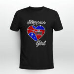 Los Angeles Clippers Girl Heart 3 T Shirt
