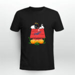 Los Angeles Dodgers Snoopy Pumpkin House 4 T Shirt