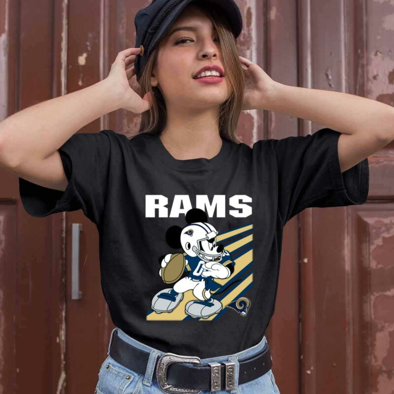 Los Angeles Ram Mickey Mouse Disney 0 T Shirt