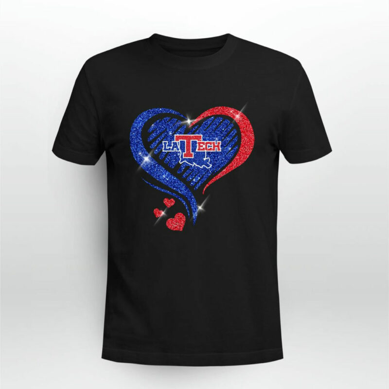Louisiana Tech Bulldogs Twinkle Heart 0 T Shirt