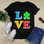 Love Autism Autism Awareness Gifts 3 T Shirt